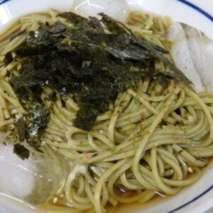 悶絶！ワサビ茶そば